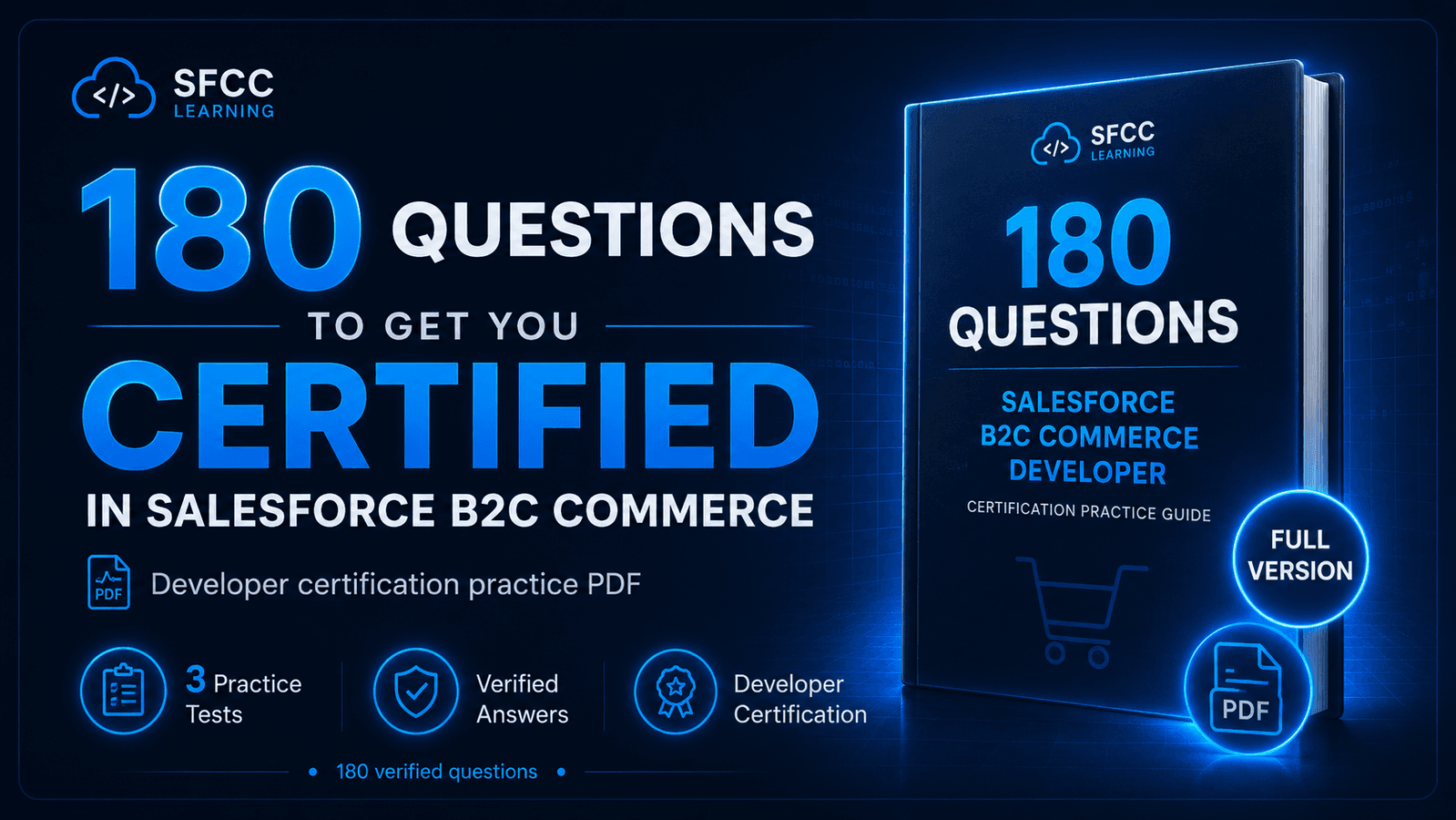 180 QUESTIONS Designed to Get You CERTIFIED in Salesforce B2C Commerce