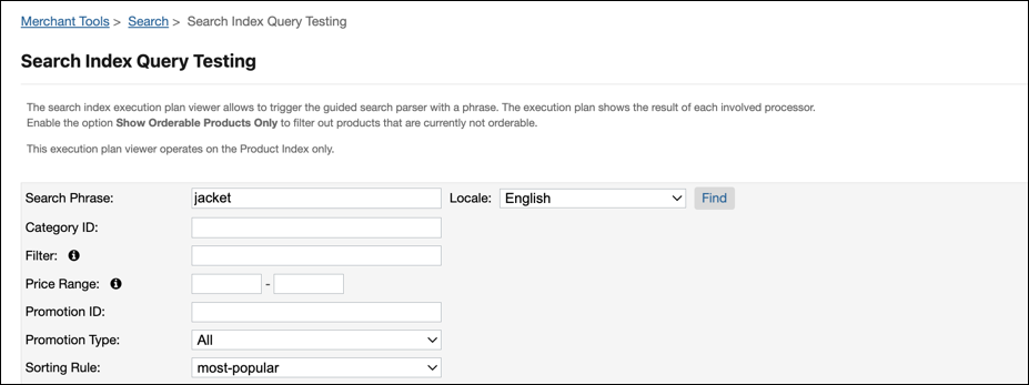 Search Index Query Testing