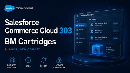 Salesforce Commerce Cloud 303 BM Cartridges course